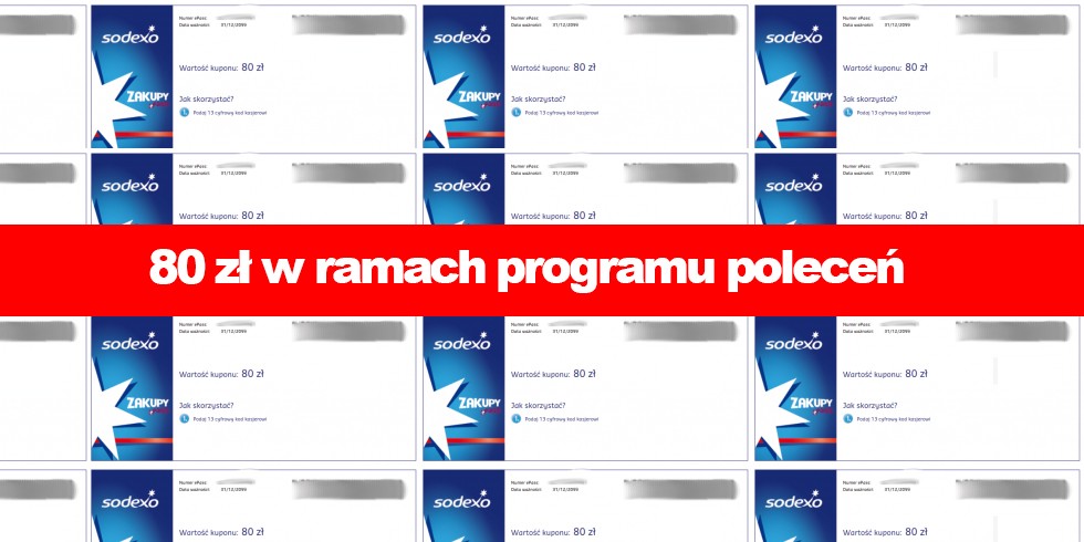 80 zł w ramach programu poleceń