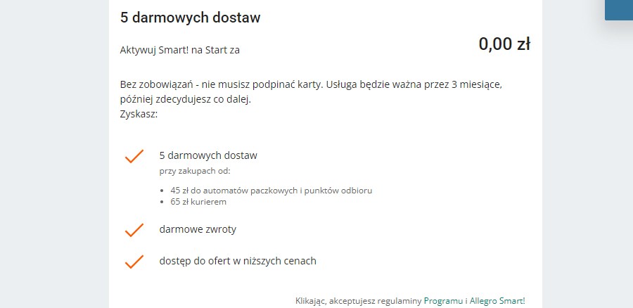 5 darmowych dostaw