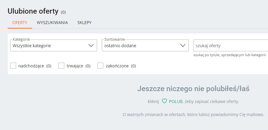 Allegro Moje Allegro Zakupy Ulubione Oferty