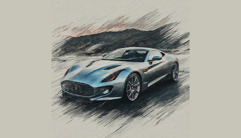 Малюнок є стилізоване зображення спортивного автомобіля Скрін 4