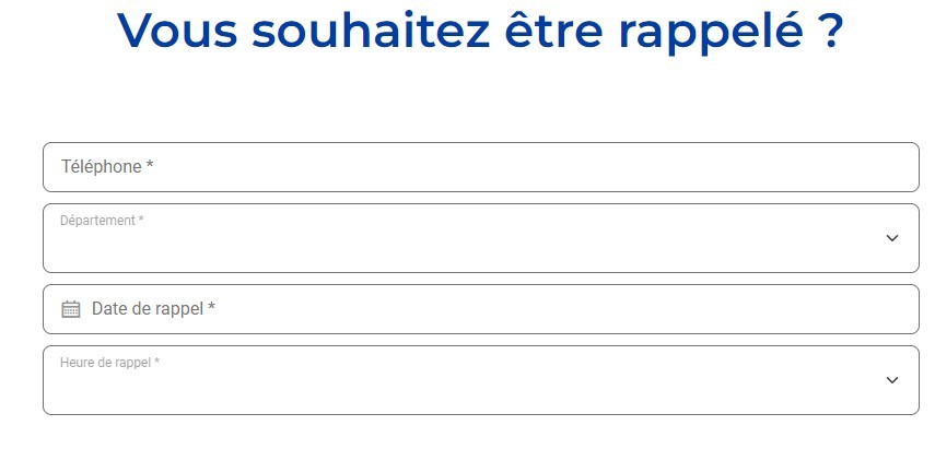 Vous souhaitez être rappelé ?