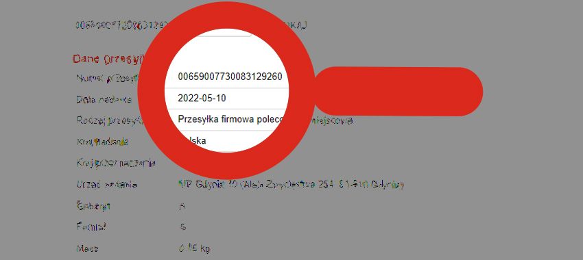 poczta polska Tracking form