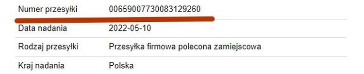 sledzenie poczta polska pl bez wpisywania pełnego numeru nadania