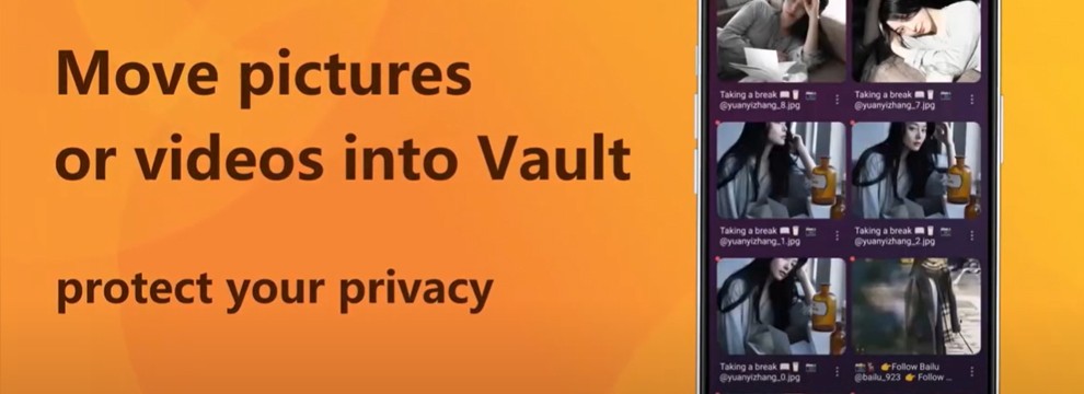 Captura de pantalla de la carpeta de descargas de la app